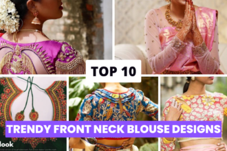 Top 10 Trendy Front Neck Blouse Designs for Beautiful Look Beauty & Fashion