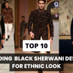 Black Sherwani Designs for a Dazzling Ethnic Look Kurta Shirts,kurta shirt designs,Kurta Shirts For Men and Women,trending kurta shirts,women's kurta shirts