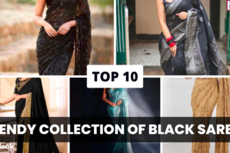 10 Trendy Collection of Black Sarees For Stylish Women Beauty & Fashion