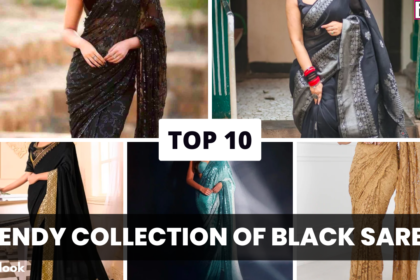 10 Trendy Collection of Black Sarees For Stylish Women Off Shoulder Blouses,Off Shoulder Blouse Designs,Trending Blouse Designs,Stunning Blouse Design