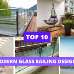 Top 10 Modern Glass Railing Designs Red Blouse Designs,Red Blouses,Stylish Blouse Designs,Stunning Blouse Designs