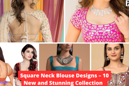 Square Neck Blouse Designs and Stunning Collection Silver Blouse Designs,silver blouse,blouse designs,stylish blouse,women's blouse,party blouse
