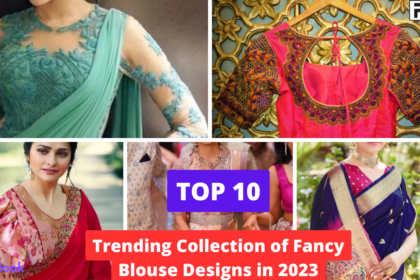Top 10 Trending Fancy Blouse Designs in 2023 Silver Blouse Designs,silver blouse,blouse designs,stylish blouse,women's blouse,party blouse