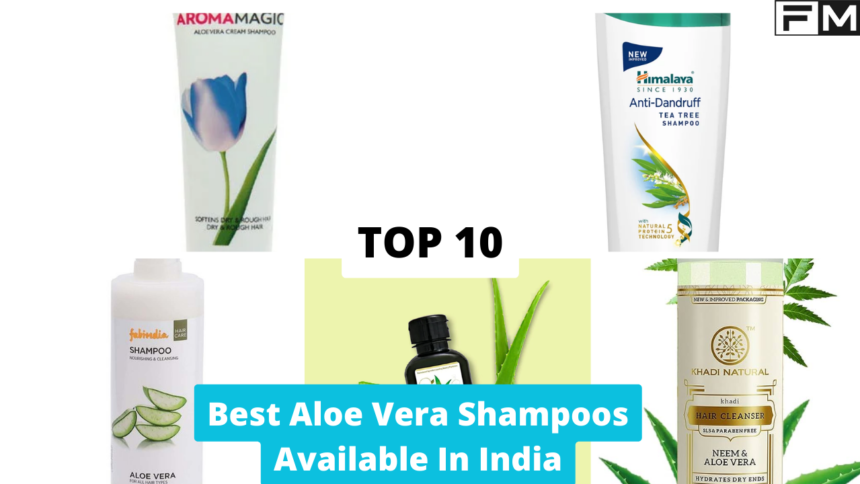 Top 10 Aloe Vera Shampoos in India for Healthy, Strong Hair Aloe Vera Shampoos,best aloe vera shampoo india,dandruff treatment,hair fall control,damaged hair,natural hair care,Fab India Aloe Vera Protein Shampoo,Khadi Herbal Hair Cleanser Aloe Vera Shampoo,Rich Feel Aloe Vera Shampoo,Aroma Magic Cream Aloe Vera Shampoo,Himalaya Anti Dandruff Shampoo,Bodyshop Rainforest Balance Shampoo,Jovees Color Lock Shampoo,Patanjali Aloe Vera Shampoo,Yeturus Aloe Fresh Shampoo