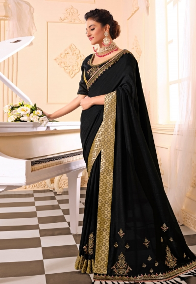 10 Trendy Collection of Black Sarees For Stylish Women black sarees,Black Sarees For Stylish Women,stylish sarees,trendy sarees,Stylish Lace Adventure,Timeless Black Cotton,Party Time in Black,Nighttime Sparkle