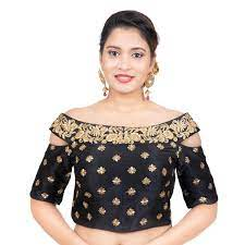 10 Trendy Designs of Off Shoulder Blouses For Stunning Look Off Shoulder Blouses,Off Shoulder Blouse Designs,Trending Blouse Designs,Stunning Blouse Design