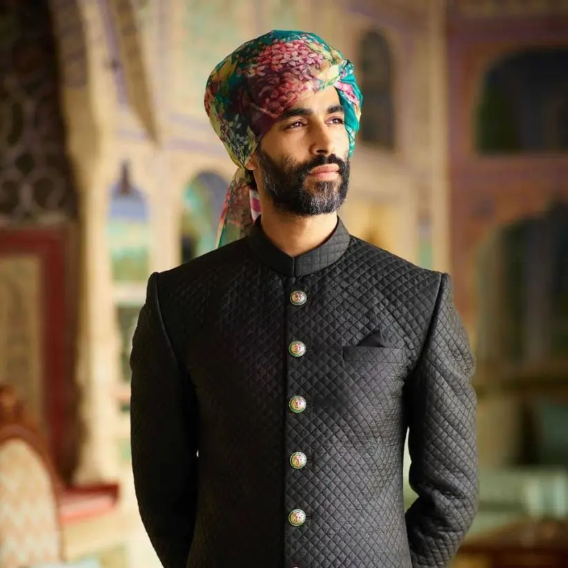 Black Sherwani Designs for a Dazzling Ethnic Look Black Sherwani Designs,Black Sherwani Designs for Ethnic Look,Black Sherwani,Black Sherwani For Groom,Black Velvet Sherwani Design,Designer Black Sherwani,Black and Red Sherwani